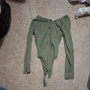 Eye candy long sleeve onesie (L)